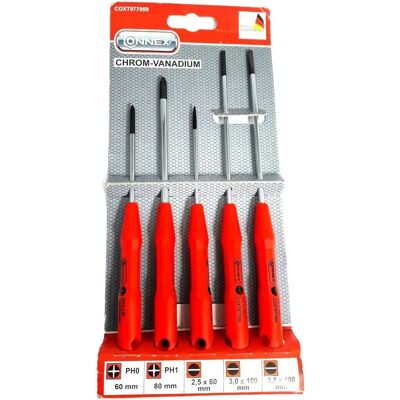 Juego de Destornilladores de Precisión Max-Power - Plano & Phillips, 5 pzs Juego de Destornilladores de Precisión Max-Power - Plano & Phillips, 5 pzs