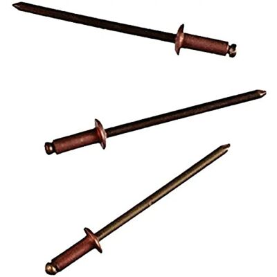 MAX-POWER Kupfer-Verzinkte Blindnieten - 50 Stk - Ø 3,2 x 10 mm MAX-POWER Kupfer-Verzinkte Blindnieten - 50 Stk - Ø 3,2 x 10 mm