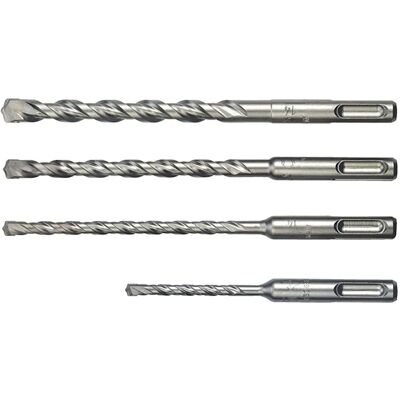 CONNEX Juego de brocas para martillo - SDS-plus, 4 piezas, plateado CONNEX Juego de brocas para martillo - SDS-plus, 4 piezas, plateado