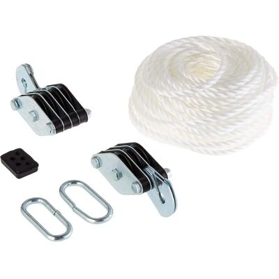 CONNEX DY270865 Poulie - 180 kg, 2,20 m de Hauteur, Corde en Polypropylène CONNEX DY270865 Poulie - 180 kg, 2,20 m de Hauteur, Corde en Polypropylène