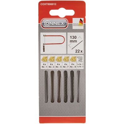 MAX-POWER COXT806012 Lames de Scie - 22 pièces, 130 mm, Types de Bois - Publicité MAX-POWER COXT806012 Lames de Scie - 22 pièces, 130 mm, Types de Bois - Publicité