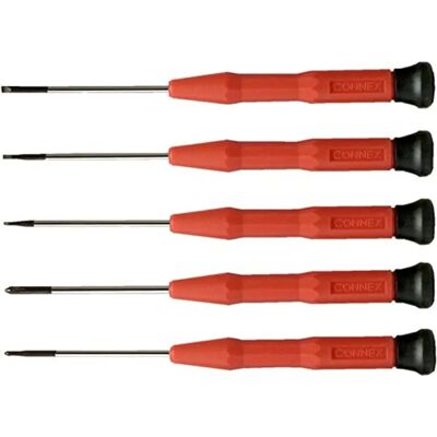 Connex COXT977008 - Präzisions-Schraubendreher-Set - 3 Schlitz, 2 Kreuz - 5 Stück Connex COXT977008 - Präzisions-Schraubendreher-Set - 3 Schlitz, 2 Kreuz - 5 Stück