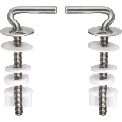 CORNAT TEC364896 - Charnière pour siège WC - Acier inoxydable - Fixation rapide - Publicité CORNAT TEC364896 - Charnière pour siège WC - Acier inoxydable - Fixation rapide - Publicité