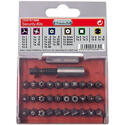 Max-Power 19940365 Set Beveiligingsbits - Gereedschapstype Max-Power 19940365 Set Beveiligingsbits - Gereedschapstype