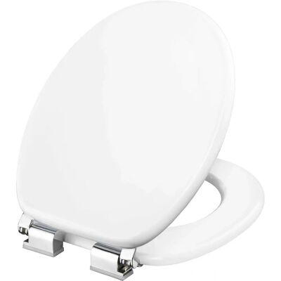 Couvercle de WC Cornat - Fermeture douce, MDF, Blanc - Publicité Couvercle de WC Cornat - Fermeture douce, MDF, Blanc - Publicité