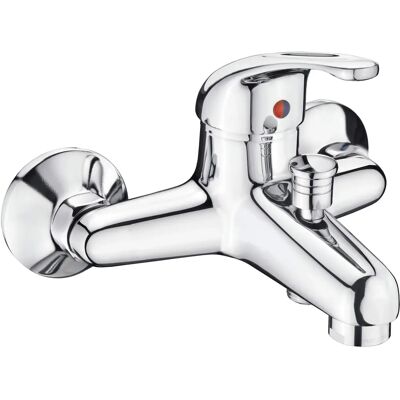 Rubinetto bagno CORNAT Fabio - Cromato, uscita 1/2 pollice, Montaggio a parete Rubinetto bagno CORNAT Fabio - Cromato, uscita 1/2 pollice, Montaggio a parete