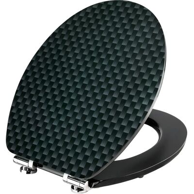 Federetta WC Carbon CORNAT - SoftClose, Lucido, Ovale Federetta WC Carbon CORNAT - SoftClose, Lucido, Ovale