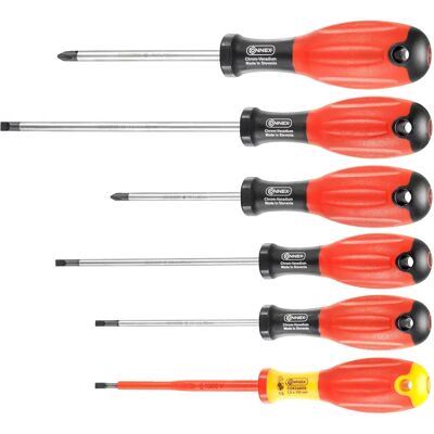 CONNEX Screwdriver Set - PH, Flat - 6 pcs CONNEX Screwdriver Set - PH, Flat - 6 pcs