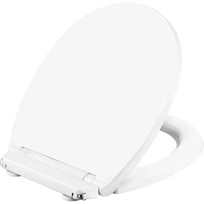 CORNAT White Toilet Seat - SoftClose, Quick Release, Duroplast - WC Seat CORNAT White Toilet Seat - SoftClose, Quick Release, Duroplast - WC Seat