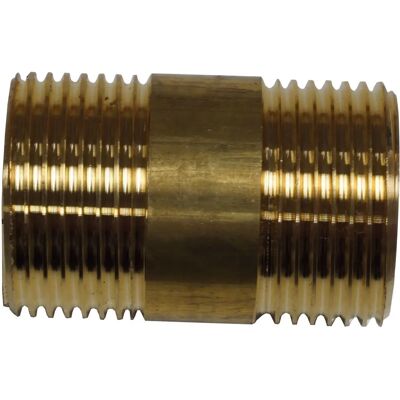 Conmetall Messing Buisnippel - 3/4" BSP Uiteindelijk Gaatje - 40mm - Buisfittingen Conmetall Messing Buisnippel - 3/4" BSP Uiteindelijk Gaatje - 40mm - Buisfittingen