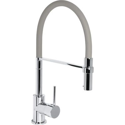 CORNAT Küchenarmatur - Drehbarer Silikonauslauf - Messing, Grau CORNAT Küchenarmatur - Drehbarer Silikonauslauf - Messing, Grau