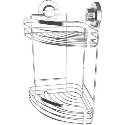 CORNAT 3-in-1 Duschregal - Chrom Stahl - Badezimmeraufbewahrung CORNAT 3-in-1 Duschregal - Chrom Stahl - Badezimmeraufbewahrung