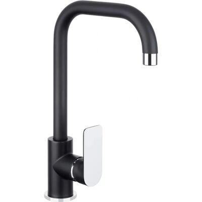 CORNAT NOIR ROUND Kitchen Faucet - Round, Black, Chrome CORNAT NOIR ROUND Kitchen Faucet - Round, Black, Chrome