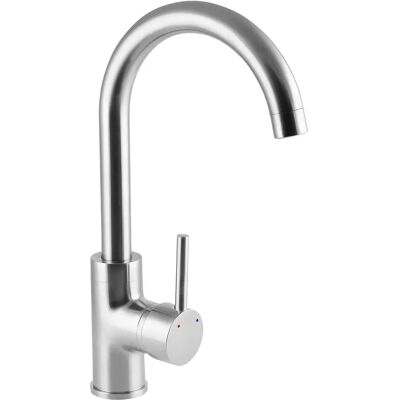 Rubinetto cucina Conmetall Fuerte - Ottone, Argento, Bocca girevole Rubinetto cucina Conmetall Fuerte - Ottone, Argento, Bocca girevole