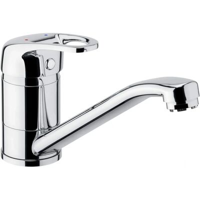 CORNAT Tavira Kitchen Faucet - Brass, Silver, 360° Swivel CORNAT Tavira Kitchen Faucet - Brass, Silver, 360° Swivel