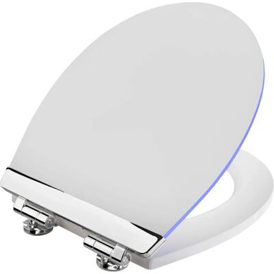 Asiento de inodoro LED blanco CORNAT KSDSC363 - Borde invertido Asiento de inodoro LED blanco CORNAT KSDSC363 - Borde invertido