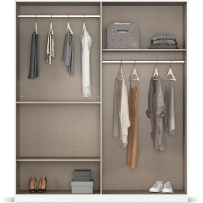 RAUCH Maika Schlafzimmer-Set - Weiß & Leinenoptik - 3-teiliges Komplettzimmer RAUCH Maika Schlafzimmer-Set - Weiß & Leinenoptik - 3-teiliges Komplettzimmer