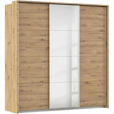 RAUCH Cortona Kleiderschrank - Eiche Artisan, SchiebeTüren, 3 Türen - Schrank RAUCH Cortona Kleiderschrank - Eiche Artisan, SchiebeTüren, 3 Türen - Schrank
