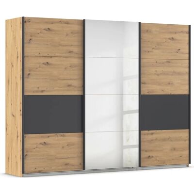 RAUCH Cortona Kleiderschrank - Moderner 3-Tür Schiebetürenschrank RAUCH Cortona Kleiderschrank - Moderner 3-Tür Schiebetürenschrank