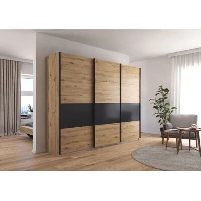 RAUCH Cortona Kleiderschrank - 3 Türen, 210cm Hoch, Grau RAUCH Cortona Kleiderschrank - 3 Türen, 210cm Hoch, Grau