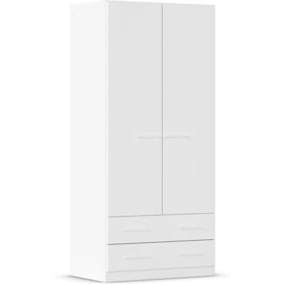 Kleiderschrank Prandon A von Rauch - 2 Schubladen, 2 Türen, Metallgriffe Kleiderschrank Prandon A von Rauch - 2 Schubladen, 2 Türen, Metallgriffe