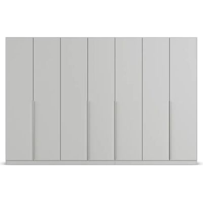 Rauch Agordo Kleiderschrank - Seidengrau, 7 Türen, 6 Regale - Schrank Rauch Agordo Kleiderschrank - Seidengrau, 7 Türen, 6 Regale - Schrank