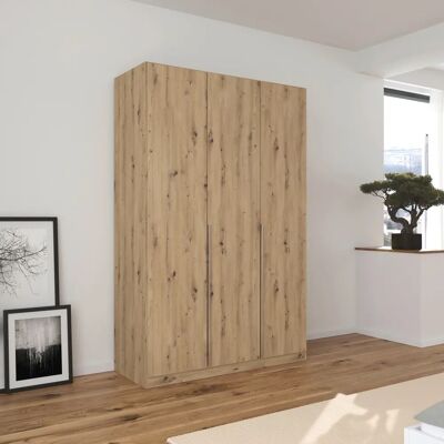RAUCH Agordo Kleiderschrank - 3-Tür Eiche Artisan Stauraum RAUCH Agordo Kleiderschrank - 3-Tür Eiche Artisan Stauraum