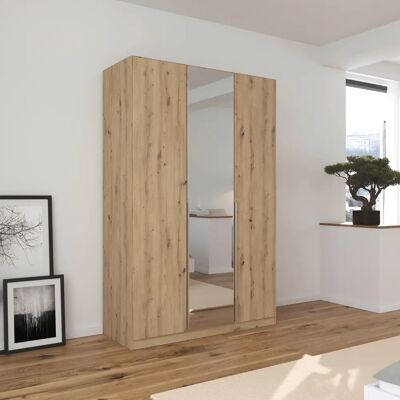 RAUCH Agordo Kleiderschrank - Verstellbare Einlegeböden, Spiegeltüren - Schrank RAUCH Agordo Kleiderschrank - Verstellbare Einlegeböden, Spiegeltüren - Schrank