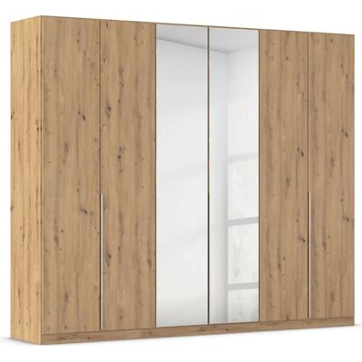 RAUCH Agordo Kleiderschrank - Eiche Artisan, 6+2 Regale, Spiegeltüren RAUCH Agordo Kleiderschrank - Eiche Artisan, 6+2 Regale, Spiegeltüren