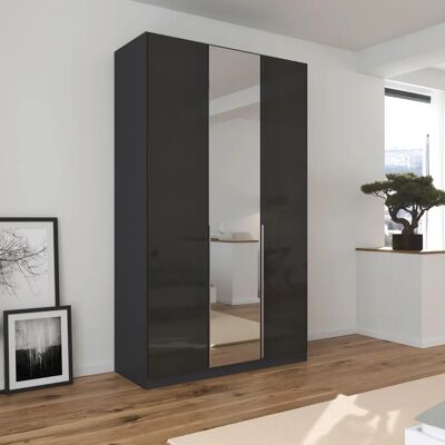 Rauch Agordo Kleiderschrank - Verstellbare Einlegeböden - Hochglanz-Design Rauch Agordo Kleiderschrank - Verstellbare Einlegeböden - Hochglanz-Design