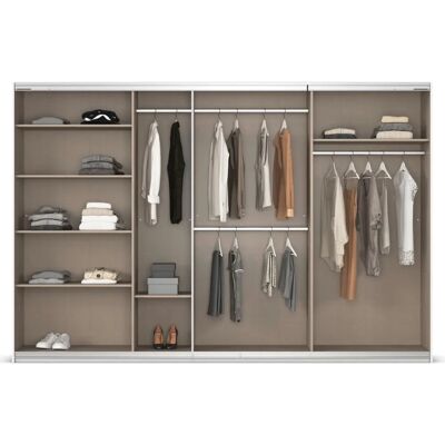 RAUCH Agordo Kleiderschrank mit Glasfront - 3-türig, 210cm hoch RAUCH Agordo Kleiderschrank mit Glasfront - 3-türig, 210cm hoch