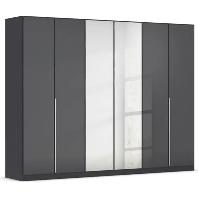 RAUCH AGORDO Kleiderschrank - 6 Türen, 210cm Hoch, 54cm Tief, Graumetallic RAUCH AGORDO Kleiderschrank - 6 Türen, 210cm Hoch, 54cm Tief, Graumetallic