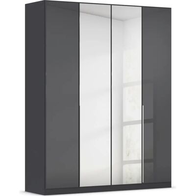 RAUCH Agordo Kleiderschrank - 4 Türen, 6 Einlegeböden, Spiegeltüren RAUCH Agordo Kleiderschrank - 4 Türen, 6 Einlegeböden, Spiegeltüren