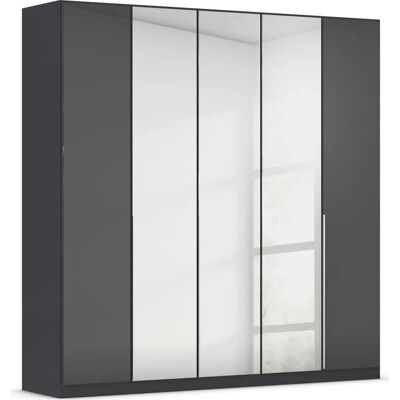 RAUCH AGORDO Kleiderschrank - Glasfront, Grau, 226x229x54cm RAUCH AGORDO Kleiderschrank - Glasfront, Grau, 226x229x54cm