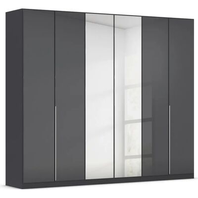 RAUCH Agordo Kleiderschrank - 6-türig, Glasfront, Grau RAUCH Agordo Kleiderschrank - 6-türig, Glasfront, Grau