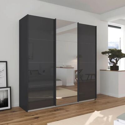 Rauch Agordo Kleiderschrank - Schiebetüren, 3 Regale, Made in Germany Rauch Agordo Kleiderschrank - Schiebetüren, 3 Regale, Made in Germany