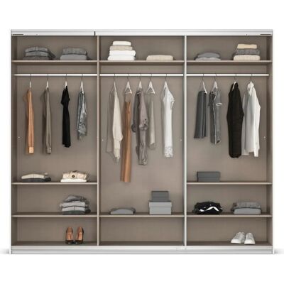 Rauch Agordo Kleiderschrank mit Spiegel - 3 Türen, 8 Böden Rauch Agordo Kleiderschrank mit Spiegel - 3 Türen, 8 Böden