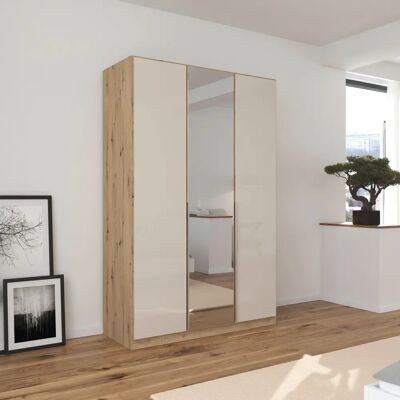 RAUCH Agordo Kleiderschrank - 3-türig, 4 Einlegeböden, Spiegel, 136cm RAUCH Agordo Kleiderschrank - 3-türig, 4 Einlegeböden, Spiegel, 136cm