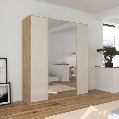 Rauch Agordo Kleiderschrank - Verstellbare Regale, Spiegeltüren, Made in Germany Rauch Agordo Kleiderschrank - Verstellbare Regale, Spiegeltüren, Made in Germany