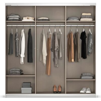 Rauch Alpinweiß Schwebetürenschrank - Kleiderschrank Rauch Alpinweiß Schwebetürenschrank - Kleiderschrank