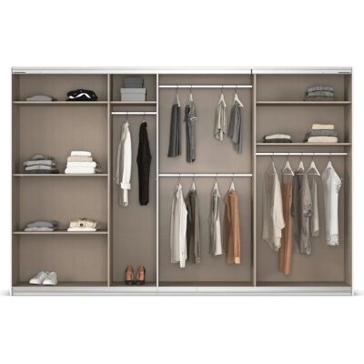 Marke Agordo 3-türiger Schwebetürenschrank - Kleiderschrank Marke Agordo 3-türiger Schwebetürenschrank - Kleiderschrank
