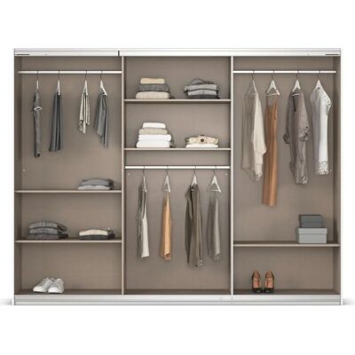 RAUCH Agordo Kleiderschrank - Hochglanz Weiß, 271cm x 210cm RAUCH Agordo Kleiderschrank - Hochglanz Weiß, 271cm x 210cm