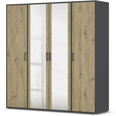RAUCH Voyager Drehtürenschrank - modern, grau, mit Zubehör RAUCH Voyager Drehtürenschrank - modern, grau, mit Zubehör