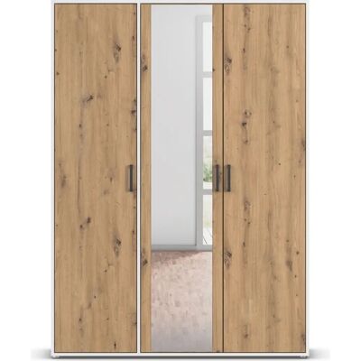 RAUCH Voyager Kleiderschrank - Alpinweiß/Eiche Artisan, 3 Türen, 140x53x194 cm RAUCH Voyager Kleiderschrank - Alpinweiß/Eiche Artisan, 3 Türen, 140x53x194 cm