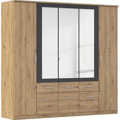 RAUCH BURANO Kleiderschrank - Modern, mit Spiegel, Viel Stauraum, Deutsche Qualität RAUCH BURANO Kleiderschrank - Modern, mit Spiegel, Viel Stauraum, Deutsche Qualität