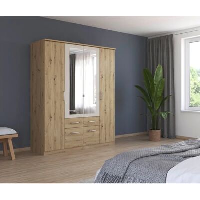 RAUCH Kleiderschrank - Burano mit Spiegel - 181x58x212 cm RAUCH Kleiderschrank - Burano mit Spiegel - 181x58x212 cm