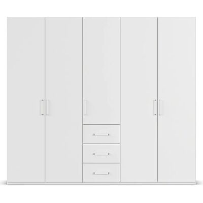 rauch ORANGE Evelyn Kleiderschrank - Holzoptik, 5 Regale, 5 Türen rauch ORANGE Evelyn Kleiderschrank - Holzoptik, 5 Regale, 5 Türen