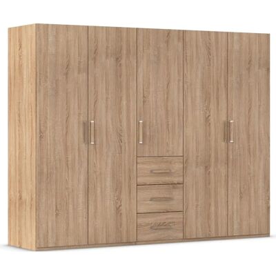 RAUCH Evelyn Kleiderschrank - 5-türig, braun Sonoma, 251x197x60cm RAUCH Evelyn Kleiderschrank - 5-türig, braun Sonoma, 251x197x60cm