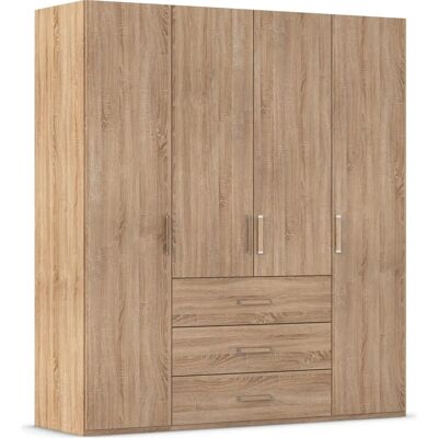 RAUCH Evelyn Kleiderschrank - Massivholz-Optik, 4-türig, elegantes Design RAUCH Evelyn Kleiderschrank - Massivholz-Optik, 4-türig, elegantes Design