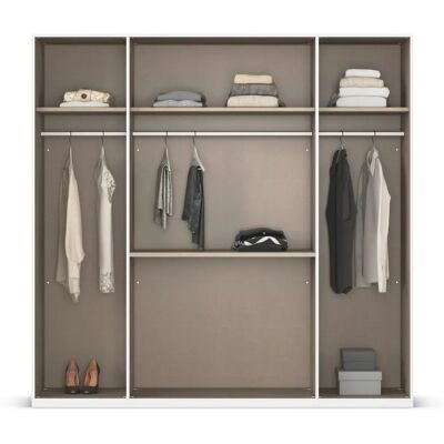 RAUCH Evelyn Kleiderschrank - Massivholz, 4 Türen, 3 Regale, 3 Schubladen RAUCH Evelyn Kleiderschrank - Massivholz, 4 Türen, 3 Regale, 3 Schubladen